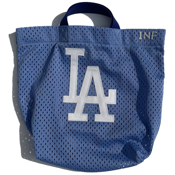 INFIELDERDESIGN,インフィルダーデザイン,ミニトートバッグ,MLB,メジャーリーグ,ドジャース,LA,メッシュ