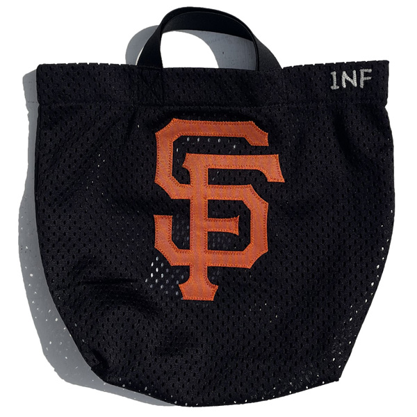 INFIELDERDESIGN,インフィルダーデザイン,ミニトートバッグ,MLB,メジャーリーグ,ジャイアンツ,SF,メッシュ