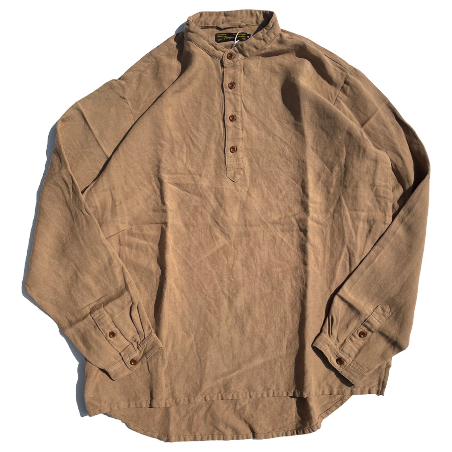 NASNGWAM,ナスングワム,リネンシャツ,アトリエ,ノーカラー,長袖,日本製,メンズ