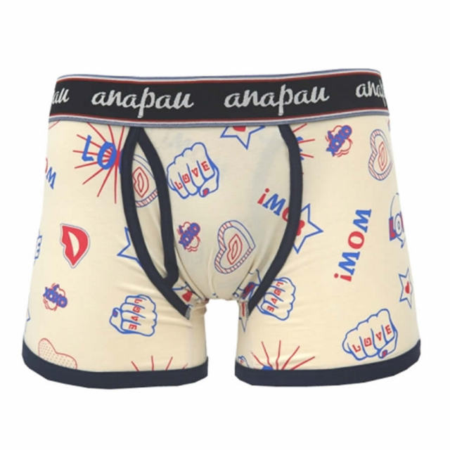 Anapau アナパウ ボクサーパンツ 下着 アンダーウェア P 1107 Love Pop Art L Beige メンズ Anapau アナパウ ボクサーパンツ 下着 アンダーウェア P 1107 Love Pop Art L Beige メンズ