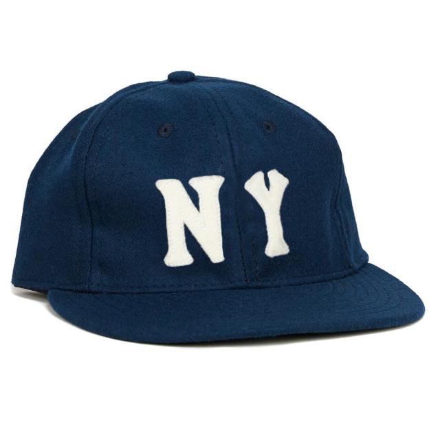 Ebbets Field Flannels エベッツ 帽子 ベースボールキャップ ウール Usa製 New York Black Yankees 1936 Navy メンズ