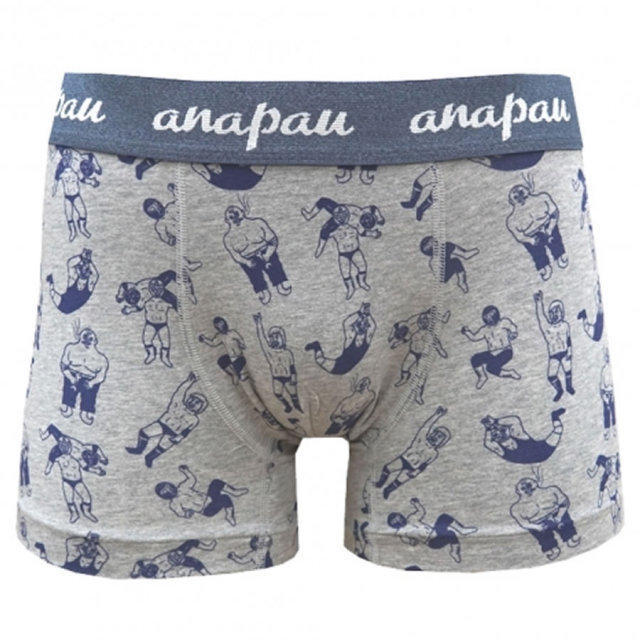 Anapau アナパウ ボクサーパンツ 下着 アンダーウェア P 2908 レスラー Gray メンズ