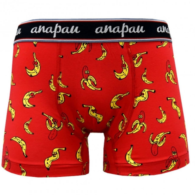 Anapau アナパウ ボクサーパンツ 下着 アンダーウェア P 01 バナナマン Red メンズ