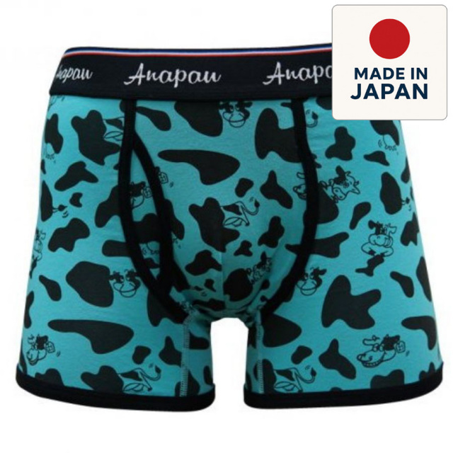 Anapau アナパウ ボクサーパンツ 下着 アンダーウェア P 2104 ウシトリオ Turquoise メンズ