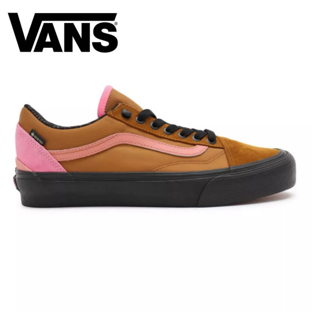 Vans バンズヴァンズ ローカット スニーカー Old Skool Gore Tex Golden Brown X Black Vn0a4v9w9xs メンズ