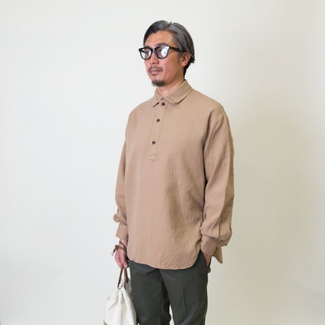 TURNMEON,ターンミーオン,ガーゼ素材,プルオーバーシャツ
