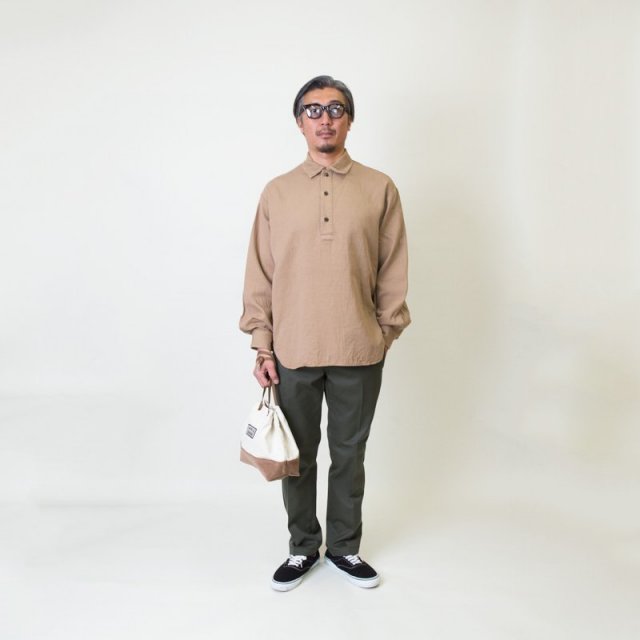 TURNMEON,ターンミーオン,ガーゼ素材,プルオーバーシャツ