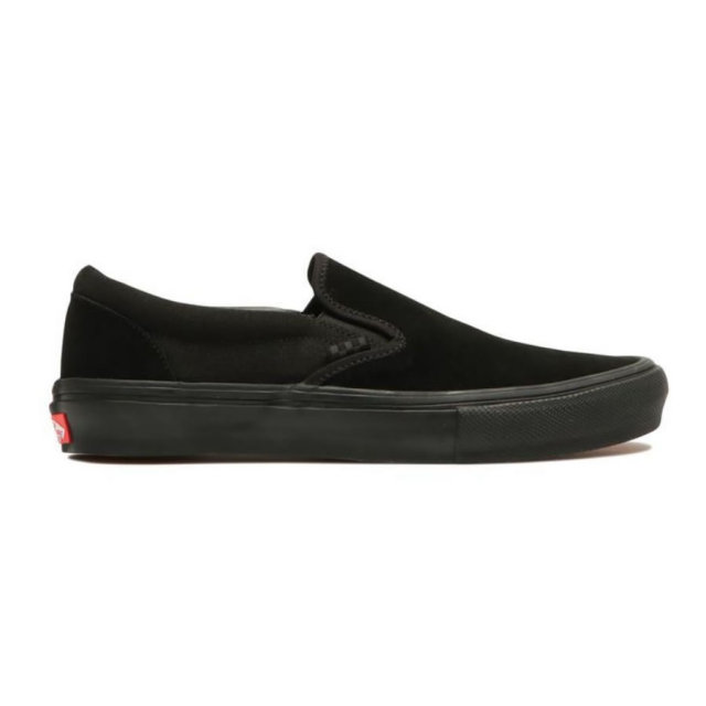 vans slip on triple black