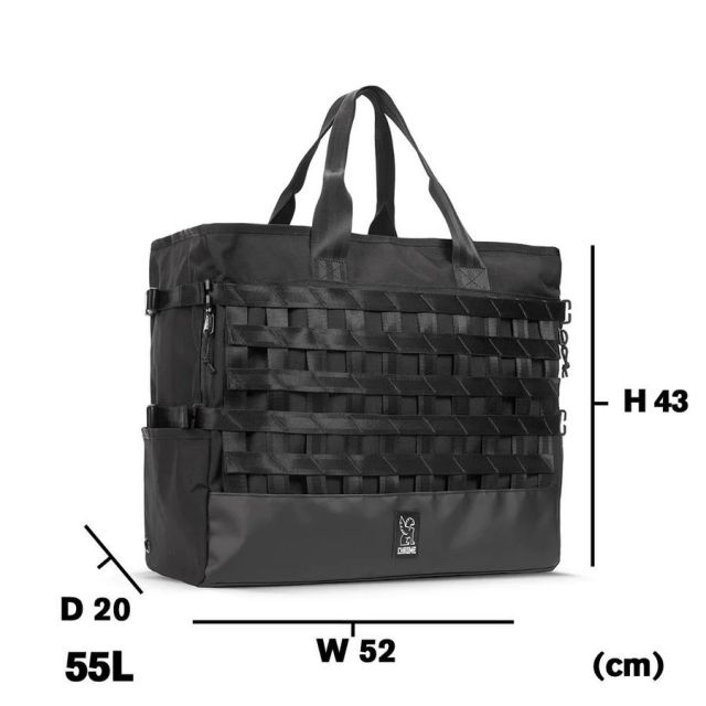 CHROME,クローム,クロム,大型ダッフルトートバッグ,ダッフルバッグ,ショルダーバッグ,大型,ブラック