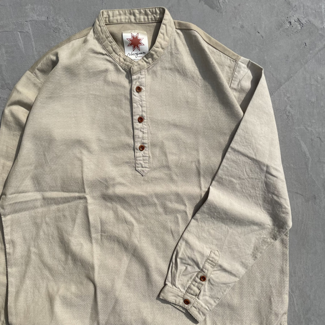 NASNGWAM,ナスングワム,デッドストック,アトリエシャツ,バンドカラーATELIERSHIRT,J0506101