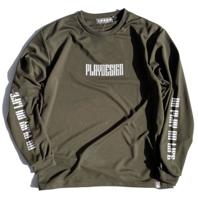 PLAYDESIGN,プレイデザイン,P01,プレイ,PLAY,長袖,Tシャツ,ロンT,新作,ドライ