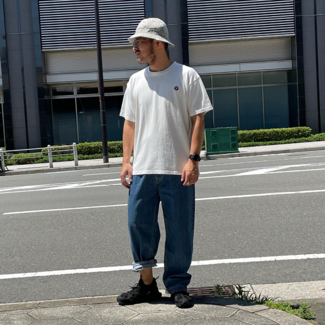 WAX(ワックス) / 厚手 半袖Tシャツ / CREW NECK TEE - OFF WHITE