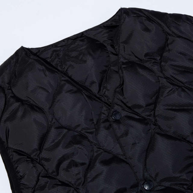 TAION BY F/CE. PACKABLE DOWN VEST - BLACK/ FSP09232U0002