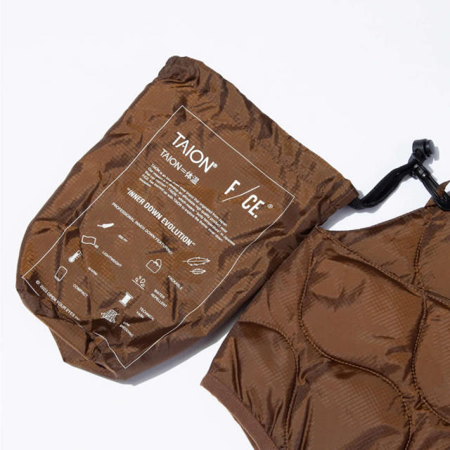 TAION,FCE,PACKABLEINNERDOWNVEST,FSP09232U0002,タイオン,エフシーイー,パッカブルインナーダウンベスト