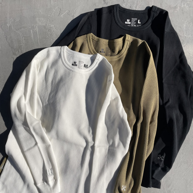 WAX,ワックス長袖Tシャツ,ロンT,TEE,BLUCO,ブルコ,サーマル,THM