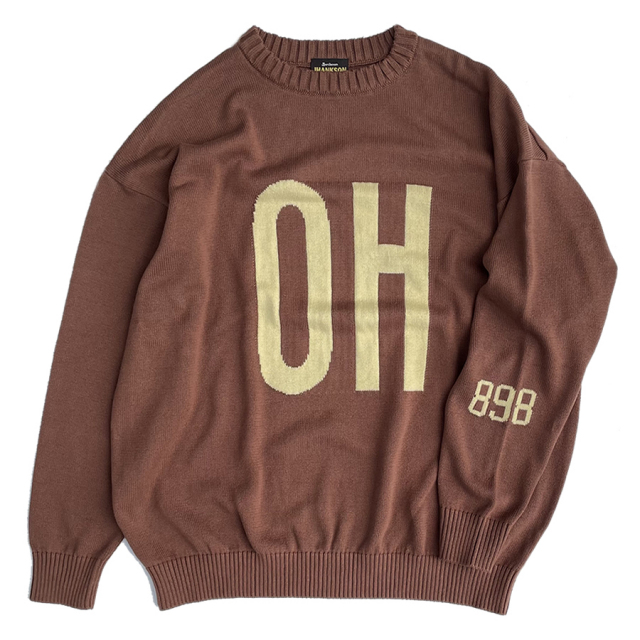 JHANKSON,ジャンクソン,ニット,クルーネックニット,トレーナー,ベースボール,メンズ