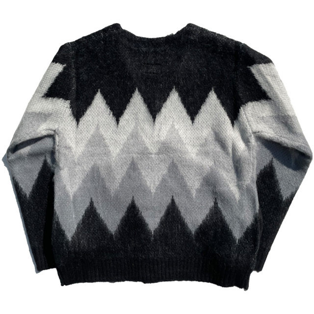 WAX(ワックス) / カーディガン / JACQUARD CARDIGAN - BLACK / WX-0301 