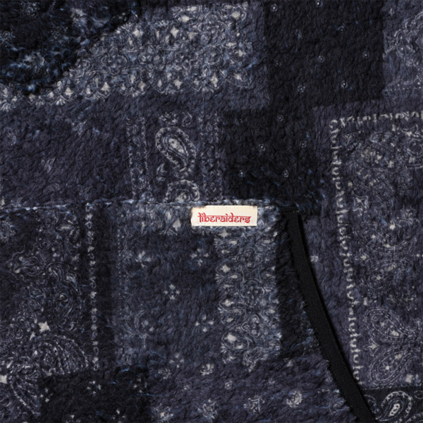 LIBERAIDERS / フリース フーディ / BANDANA PILE FLEECE HOODIE