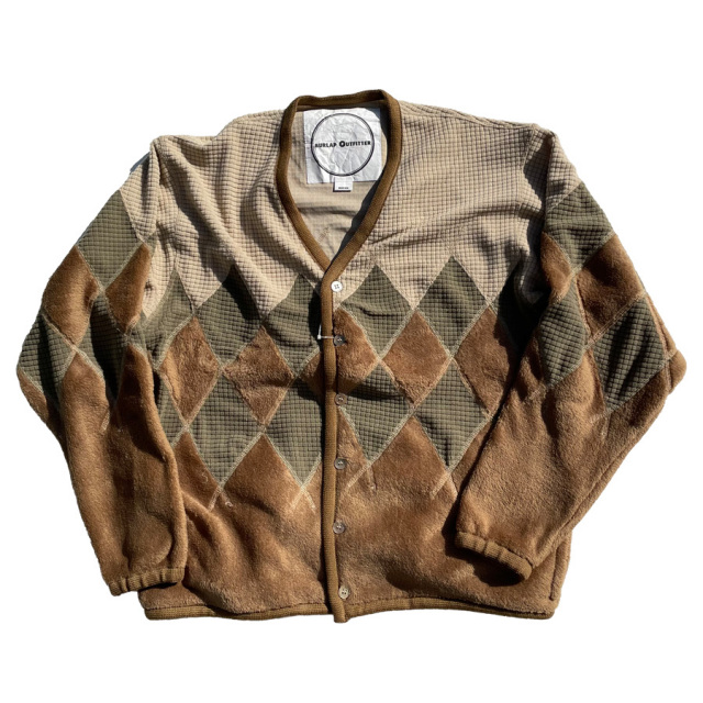 BURLAPOUTFITTER,バーラップアウトフィッター,フリースカーディガン
