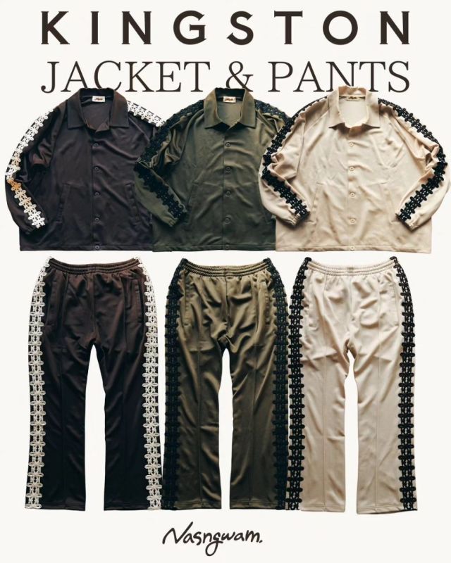 NASNGWAM,ナスングワム,ジャージー,セットアップ,KINGSTONJACKET