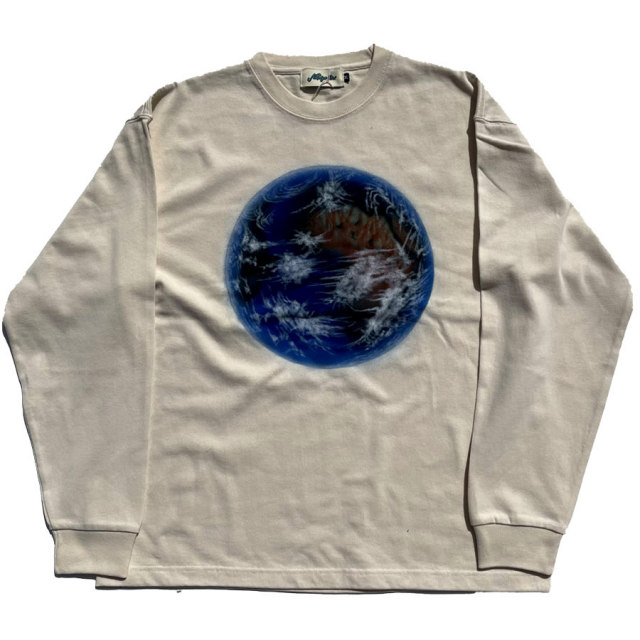 NASNGWAM,ナスングワム,長袖Tシャツ,日本製,ロンT,地球,EARTHLSTEE