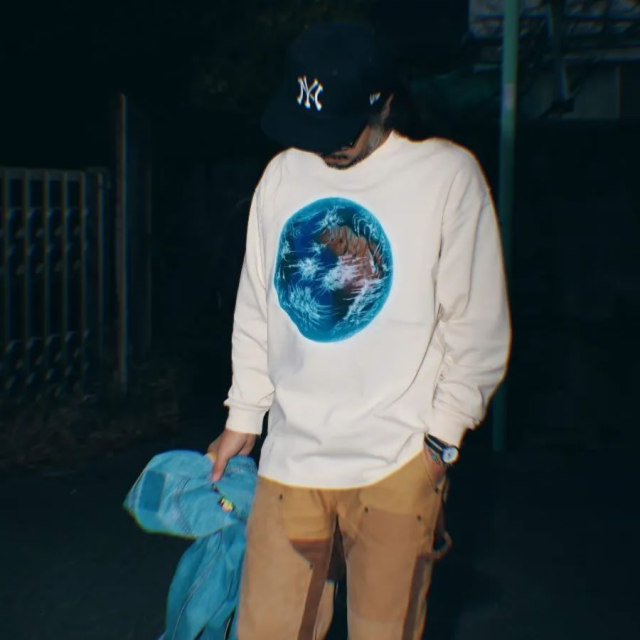NASNGWAM,ナスングワム,長袖Tシャツ,日本製,ロンT,地球,EARTHLSTEE