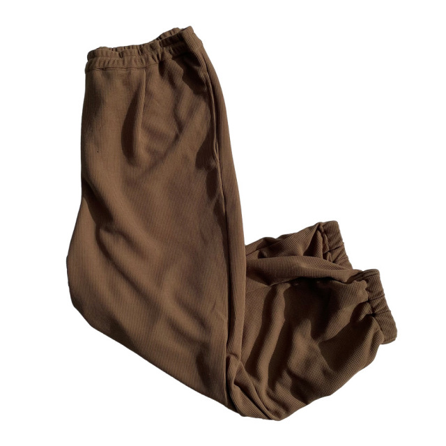 AXESQUIN,アクシーズクイン,ワッフル,ストレッチパンツ,クロップドパンツ,リラックスパンツ