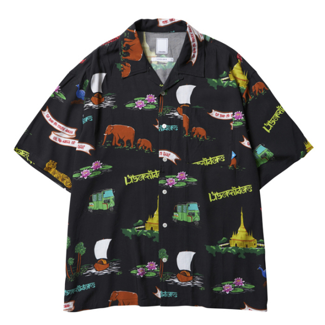 liberaiders リベレイダース　アロハシャツ　開襟シャツ　サイズM リベレイダース シャツ Liberaiders RAYON ALOHA SHIRT メンズ