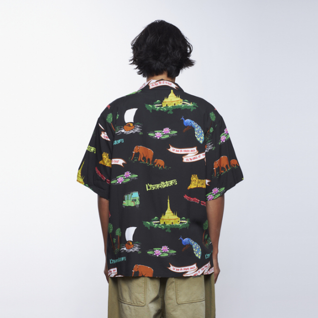 liberaiders リベレイダース　アロハシャツ　開襟シャツ　サイズM リベレイダース シャツ Liberaiders RAYON ALOHA SHIRT メンズ