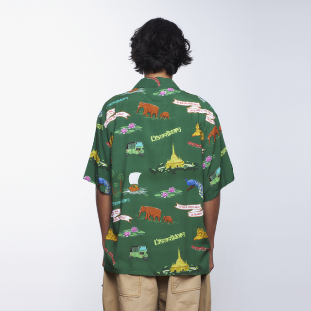 liberaiders リベレイダース　アロハシャツ　開襟シャツ　サイズM リベレイダース シャツ Liberaiders RAYON ALOHA SHIRT メンズ