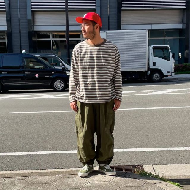 WAX(ワックス) / ロンT 長袖Tシャツ / STRIPE BAGGIES LONG TEE