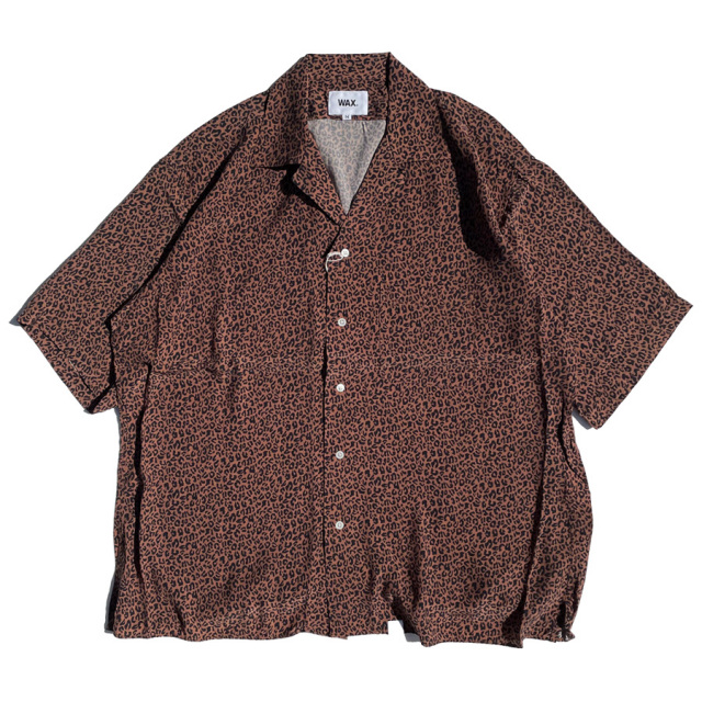 WAX,THM,ワックス,オープンシャツ,レオパード,LEOPARD,ヒョウ柄