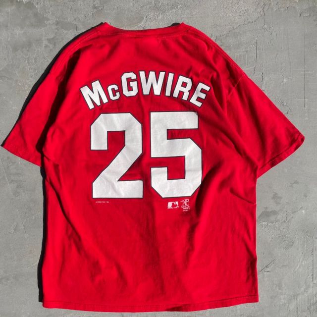 古着,USED,MLB,メジャーリーグ,マーク・マグワイア,セントルイスカージナルス,LEESPORTS,NUTMEG,ナツメグ,Tシャツ
