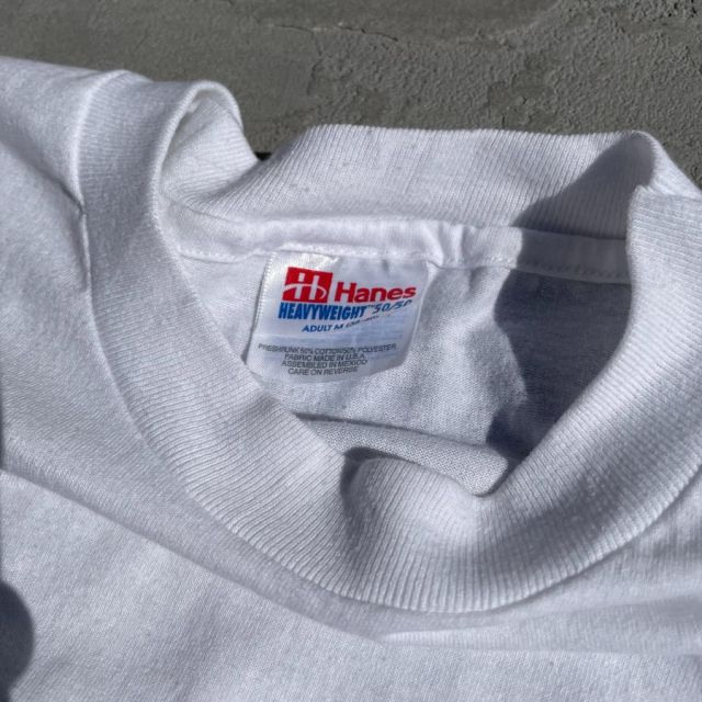 90S USED] I'm vacation / シングルステッチ 半袖Tシャツ / WHITE - M