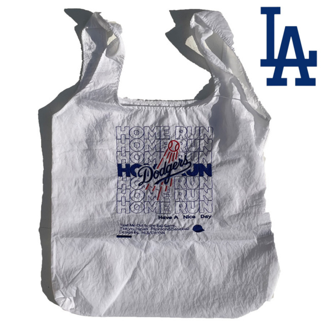 INFIELDERDESIGN,ナイロンエコバッグ,MLB,メジャーリーグ,ドジャース,LA