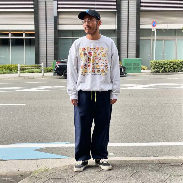 ATLAS SCREEN PRINTING / マッシュルーム スウェット / CR/NK SWEAT