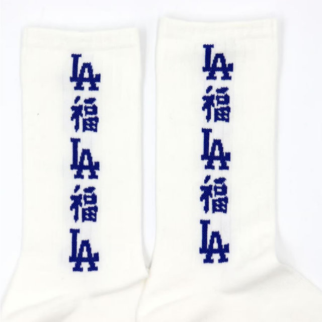 ROSTERSOX,ロスターソックス,靴下,ソックス,クルーソックス,MLB,メジャーリーグ,LA,ドジャース