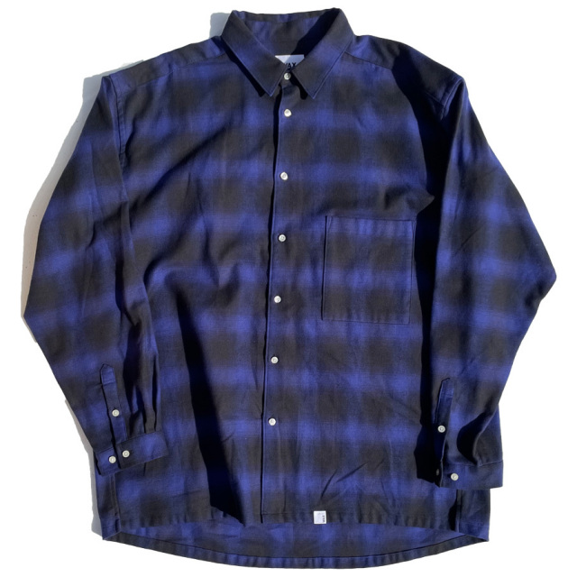 WAX(ワックス) / オンブレチェックシャツ / BRUSHED OMBRE CHECK 