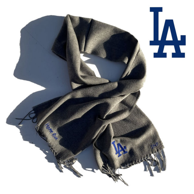 INFIELDERDESIGN,マフラー,MLB,メジャーリーグ,日本製,LADODGERS,ロサンゼルスドジャース