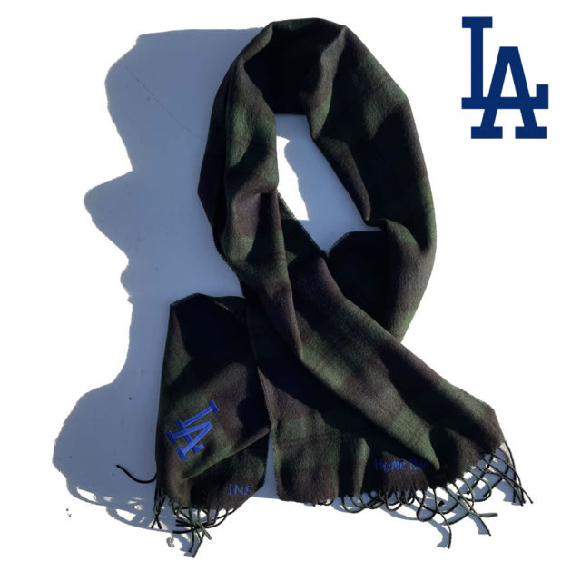 INFIELDERDESIGN,マフラー,MLB,メジャーリーグ,日本製,LADODGERS,ロサンゼルスドジャース