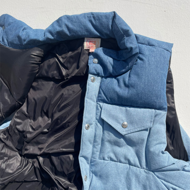  DENIM ファー付きダウンベスト L RATTLE TRAP（ラトルトラップ）の「【セレクトアイテム】＜NIGEL