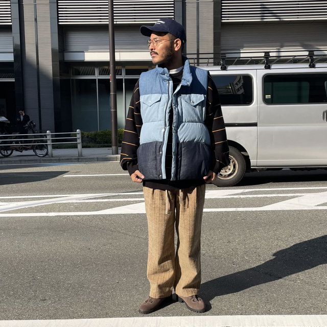 IMPRESTORE (インプレストア) / デニムベスト / DORIS DENIM DOWN VEST