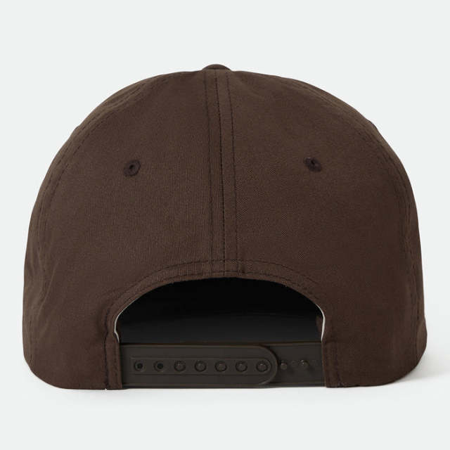 BRIXTON ブラウン スナップバックキャップ BRIXTON ブリクストン キャップ 帽子 ワッペン フラットバイザー