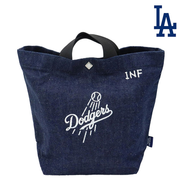 INFIELDERDESIGN,インフィルダーデザイン,ミニトートバッグ,MLB,メジャーリーグ,ドジャース,LA,デニム