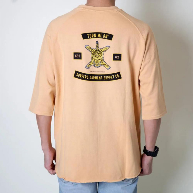 TURNMEON,ターンミーオン,五分袖Tシャツ,トラ,タイガー,虎,メンズ,アメカジ,新作,正規取り扱い,通販,店舗,大阪,亀
