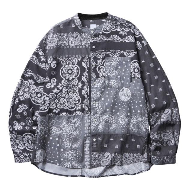 LIBERAIDERS(リベレイダース) / バンドカラー シャツ / BANDANA SHIRT
