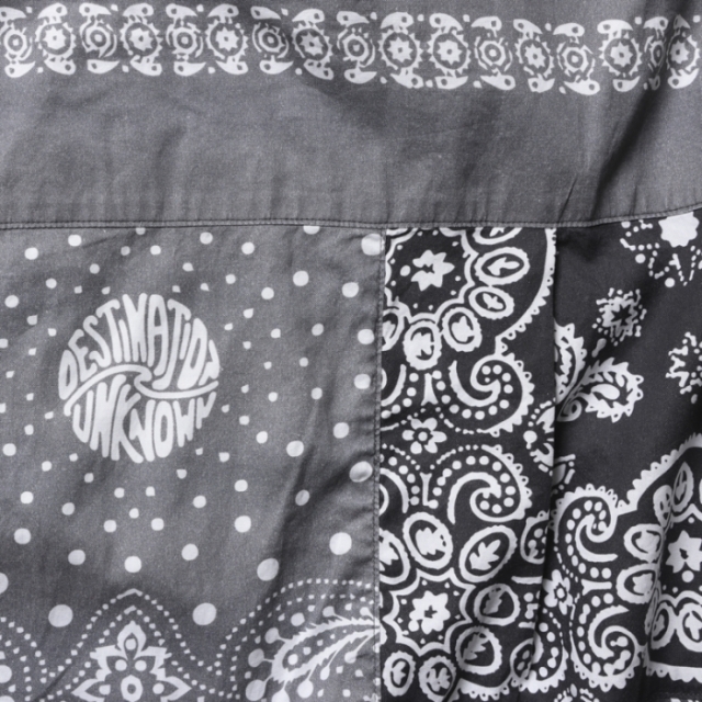 【未使用】RRL バンダナ柄 フレンチテリー ウエスタンシャツ メンズM 未使用】RRL バンダナ柄 フレンチテリー ウエスタンシャツ メンズM