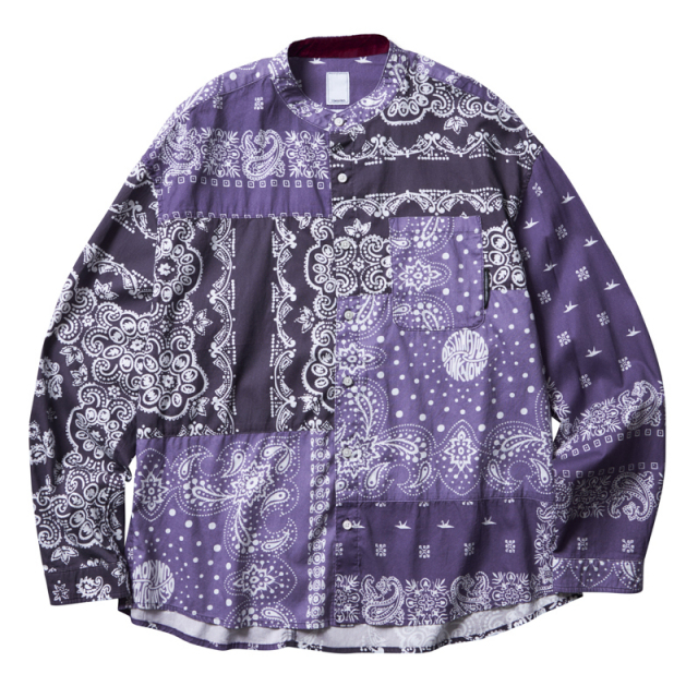 LIBERAIDERS(リベレイダース) / バンドカラー シャツ / BANDANA SHIRT