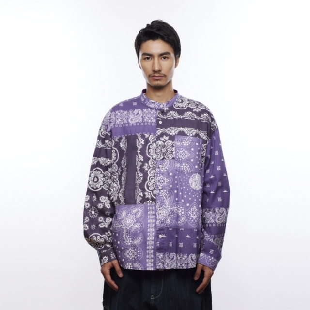 LIBERAIDERS(リベレイダース) / バンドカラー シャツ / BANDANA SHIRT