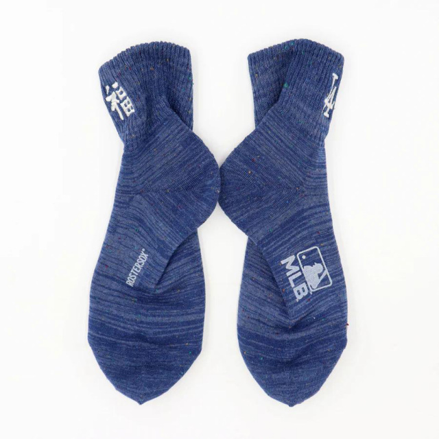 ROSTERSOX,ロスターソックス,靴下,ソックス,クルーソックス,ショート丈,MLB,メジャーリーグ,LA,ドジャース
